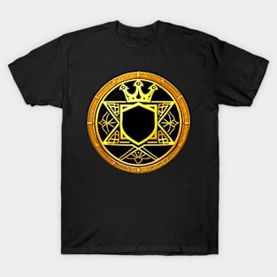 Regal Crest Crowned Shield with Ornate Embellishments T-Shirt